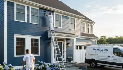 Professional house painting service in Beverly, MA for residential exteriors and interiors