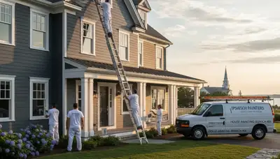 Professional house painting service in Beverly, MA for residential exteriors and interiors