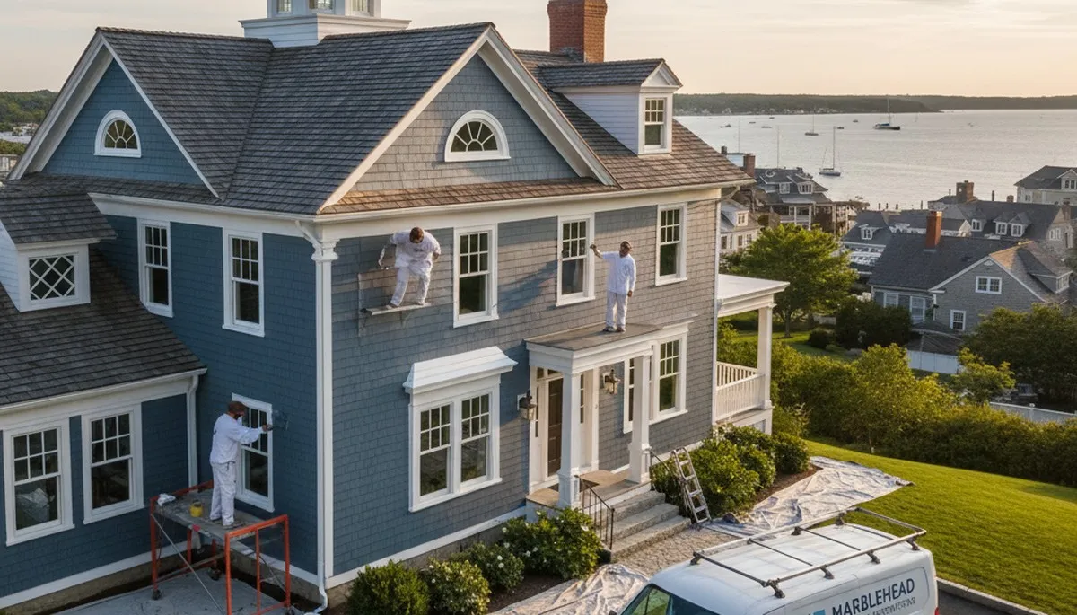 Professional house exterior painting in Beverly, MA by local painting contractors