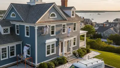 Professional house exterior painting in Beverly, MA by local painting contractors