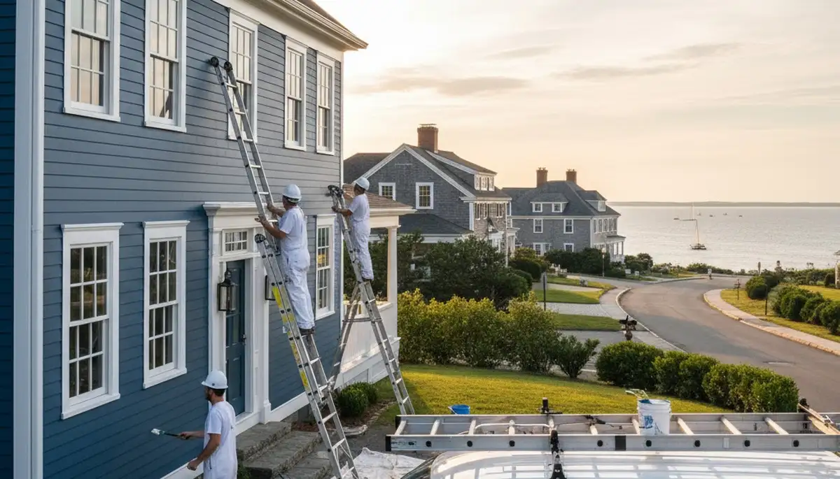 Professional house painting service in Beverly MA by PaintingBeverlyMA exterior painters