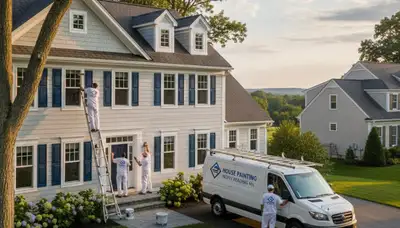 Professional house painting service in Beverly, MA for residential exteriors and interiors