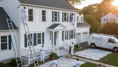 Professional house painting services in Beverly, MA for residential exterior and interior projects