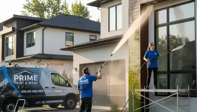 Professional pressure cleaning of home siding in Beverly, MA by expert painters restoring exterior surfaces