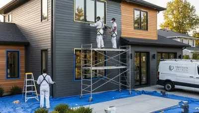 Professional siding painting on coastal home in Beverly, MA for long-lasting exterior protection